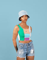 Vintage customized Nike patchwork top