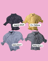 Vintage customized Ralph Lauren short sleeve smocked blouse
