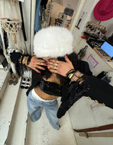 Vintage customized blazer with sequin fringe I