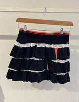Vintagecustomizedlacelayeredsportyskirt_Black_white_coral_2