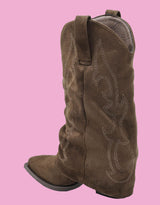Fold over western cowboy boots