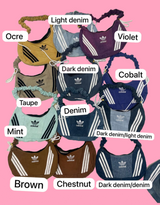 Vintage customized Adidas adjustable bag with bows