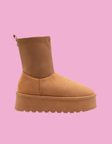 Medium platform cozy boots