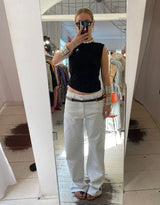 Handcrafted striped motive statement cuff