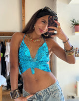 Butterfly sequin top