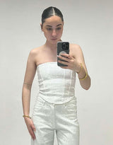 Sparkly festive tube top