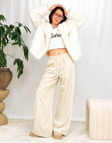 Big collar faux fur coat