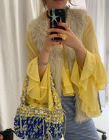 Furry sleeveless vest