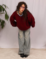 Oversized balloon sweater