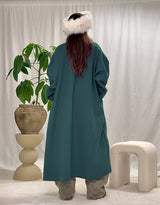 Oversized open coat