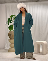 Oversized open coat