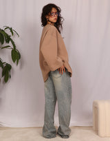 Oversized wide sweater