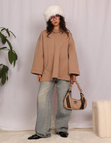 Oversized wide sweater