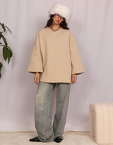 Oversized wide sweater