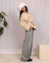 Oversized wide sweater