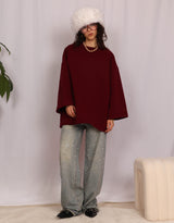 Oversized wide sweater