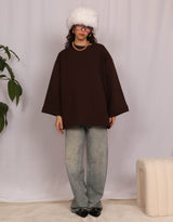 Oversized wide sweater