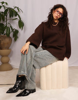 Oversized wide sweater