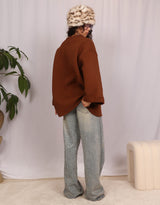 Oversized wide sweater