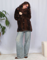 Faux fur midi coat I