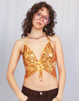 Butterfly sequin top