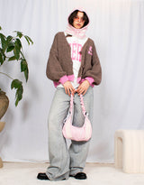 Varsity 99 wool blend knit cardigan