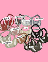 Vintage customized Adidas adjustable bag with bows