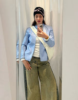 Vegan leather crossbody bag