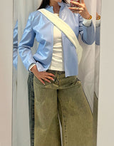 Vegan leather crossbody bag