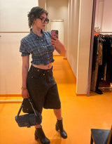 Vintage customized Ralph Lauren smocked check top