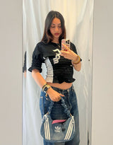 Vintage customized Adidas adjustable bag with bows