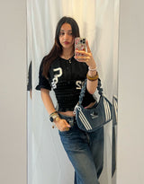 Vintage customized Adidas adjustable bag with bows