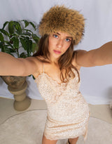 Fluffy faux fur headband