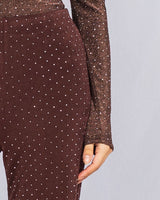 Sparkly flared leggings