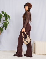 Sparkly flared leggings