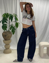 Vintage customized sporty button top