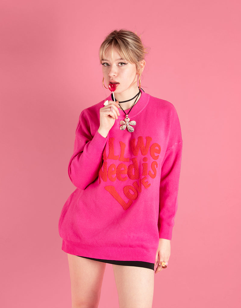 All we need is love sweater