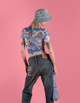 Angels on clouds sheer top