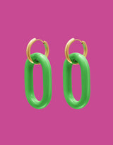 Big colorful anchor earrings