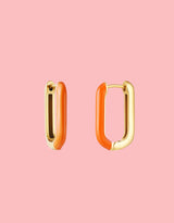 Colorful rectangle earrings