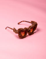 Fluffy hearts sunglasses