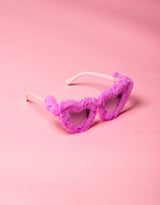 Fluffy hearts sunglasses