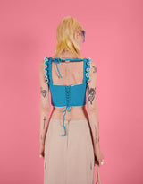 Handmade crochet corset top