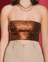 Sequins tube top