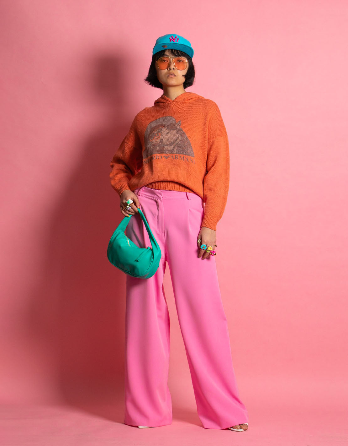 Armani orange hoodie store