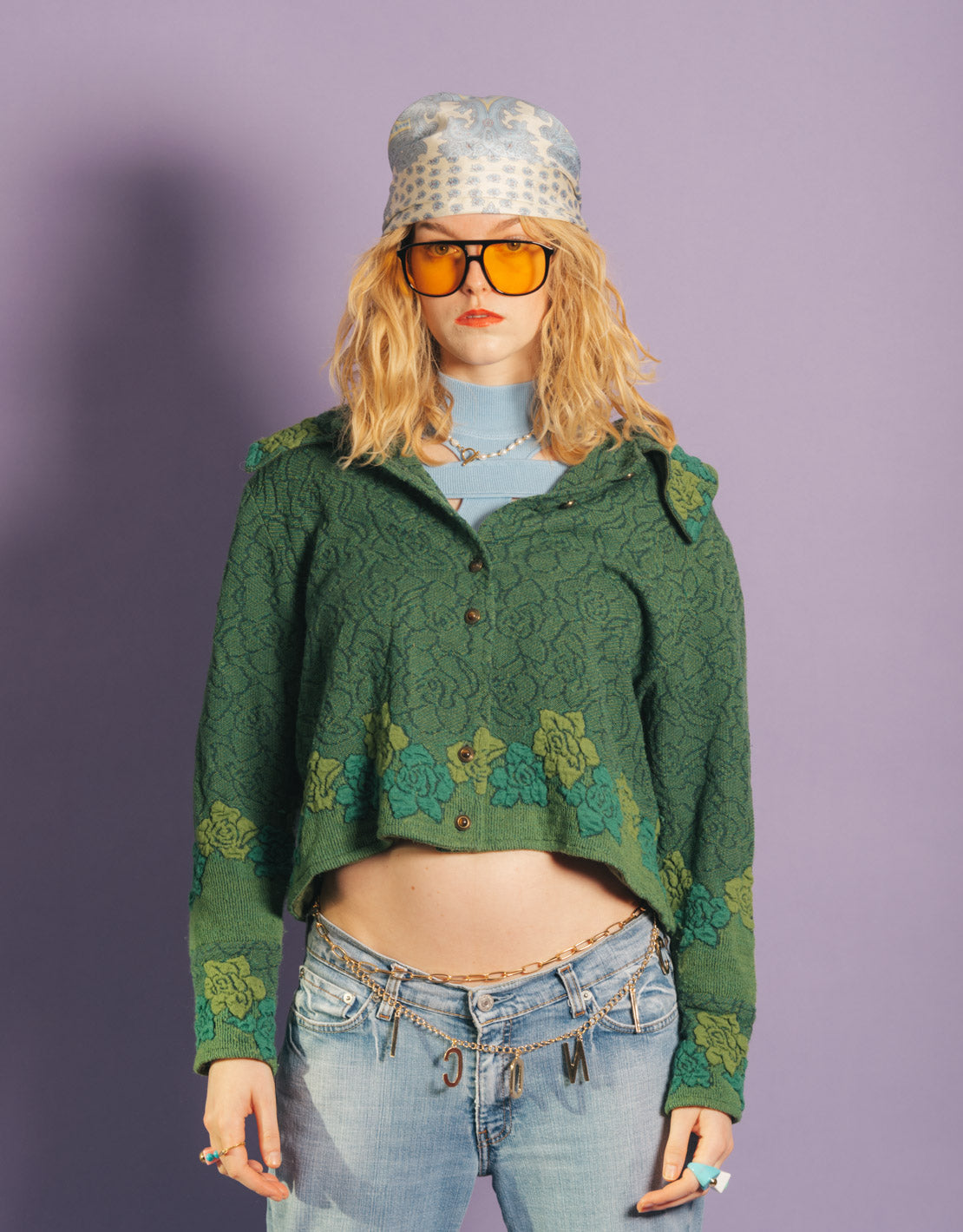 Vintage cropped flower jacket JUTKA & RISKA