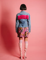 Vintage customized fringe Levi’s denim jacket