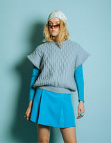 Vintage customized oversized knit top