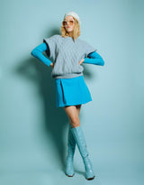 Vintage customized oversized knit top