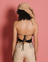 Vintage glitter butterfly top